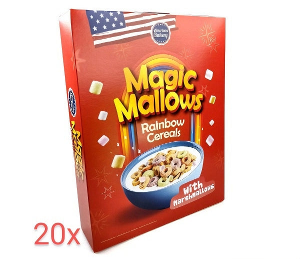 American Bakery - Magic Mallows Rainbow Cereals With Marshmallows 20x 200g