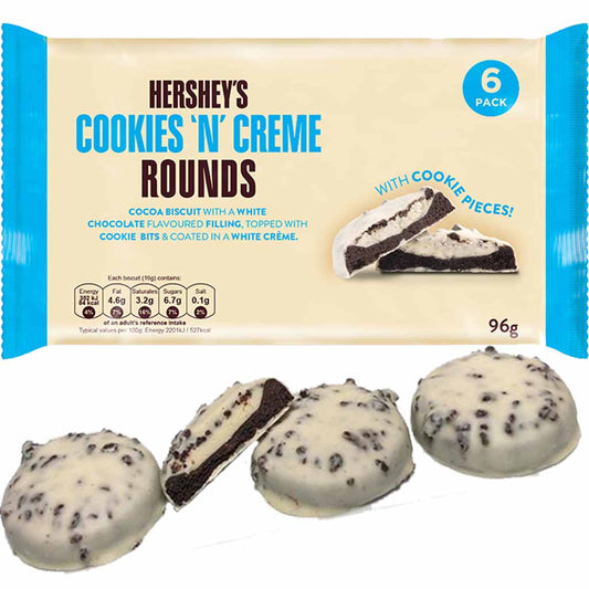 Hersheys Cookies N Creme Rounds 6er Pack 96g