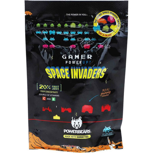 Powerbeärs Gamer PowerUp Space Invaders 50g, Fruchtgummi