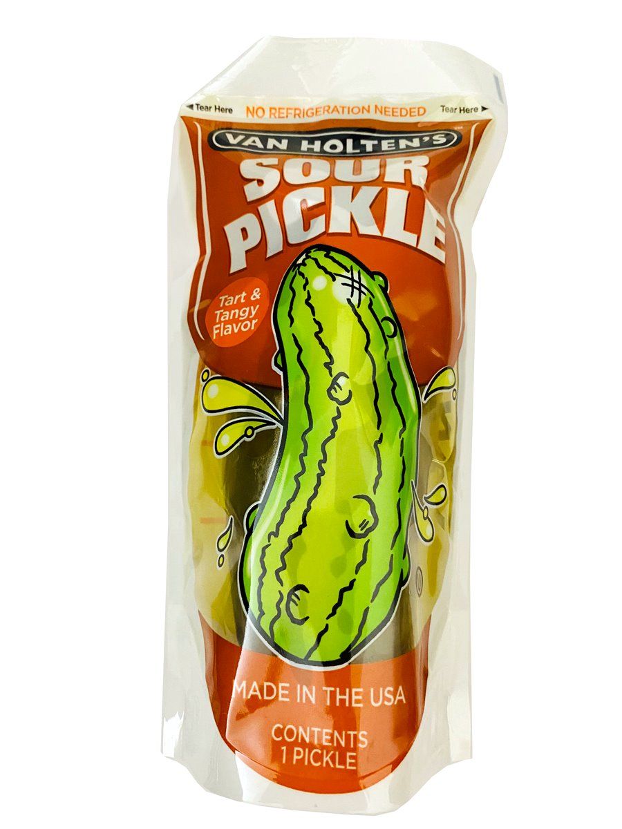 Van Holten´s Jumbo Sour Pouched Pickle 140g, Amerikanische Gewürzgurken