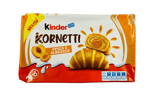 Ferrero Kinder Kornetti 252g, Croissant, Pfirsich-Aprikose