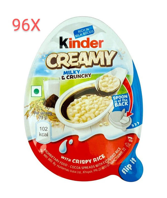 Ferrero Kinder Creamy 96x, Milky & Crunchy, Kinder Country zum Löffeln