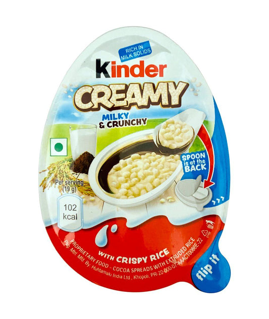 Ferrero Kinder Creamy, Milky &amp; Crunchy, Kinder Country for spooning 