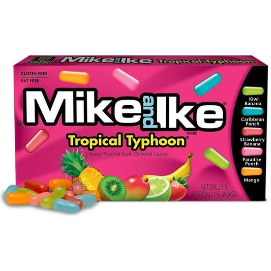 Mike and Ike Tropical Typhoon 141g, Fruchtgummi, amerikanische Süßigkeiten, USA