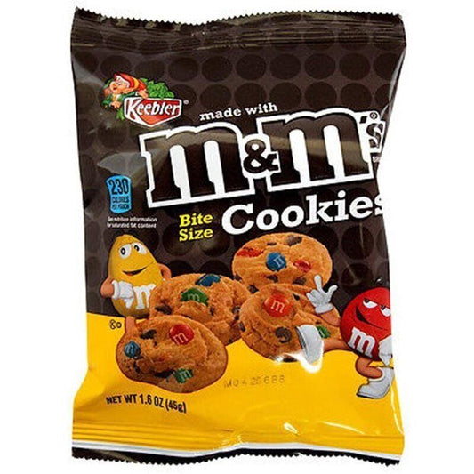 Keebler M&amp;M's Bite Size Cookies 45g, cookies, pastries 