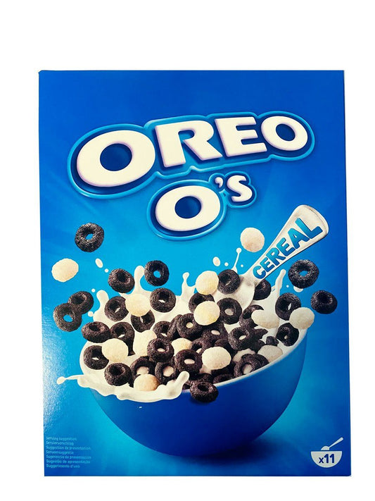 Oreo O's Cereal EU 350g, cereal with chocolate and vanilla flavor 